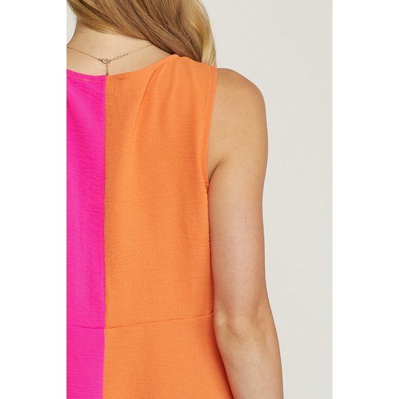 Entro Twist Front Color Block Top - Picture 5 of 6